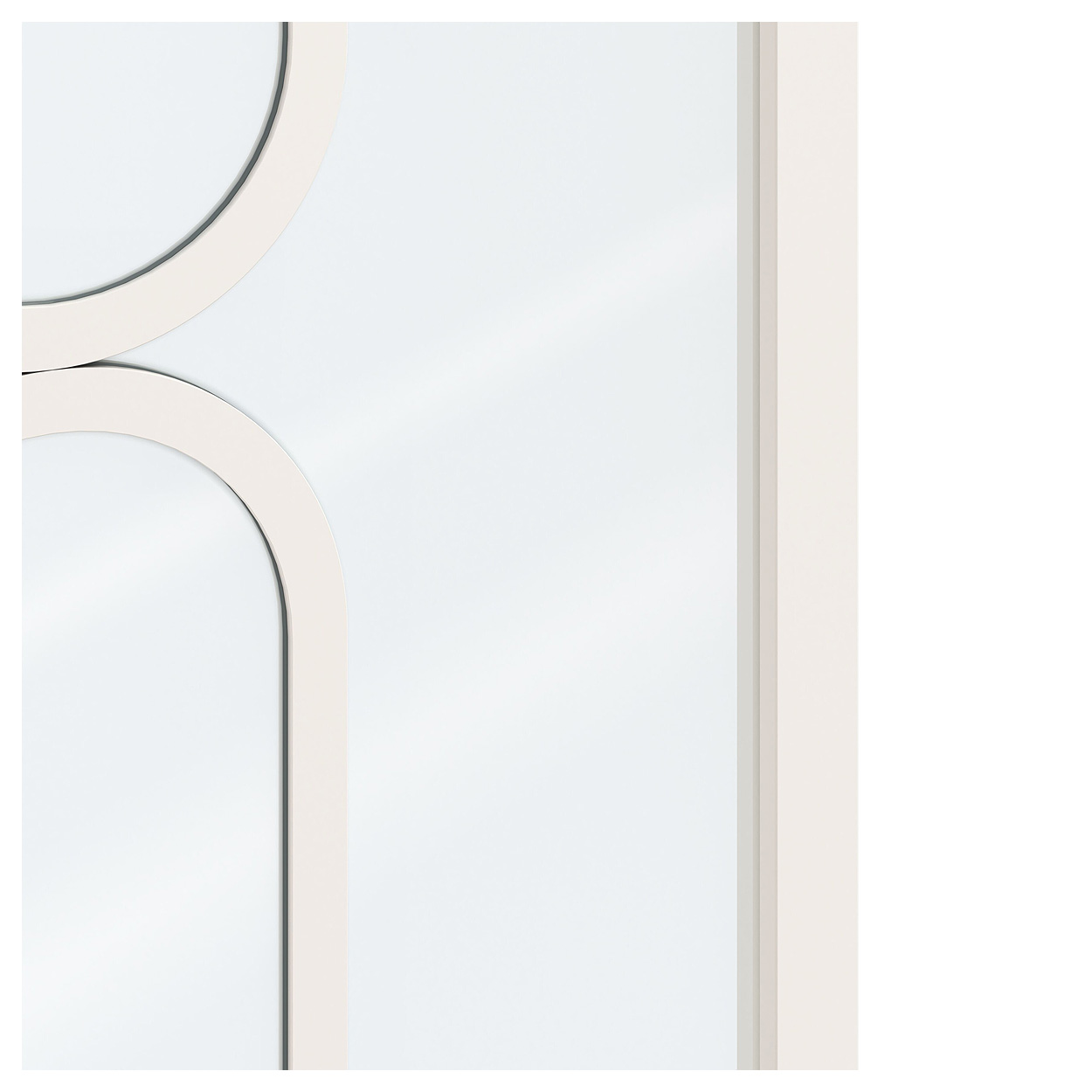 Binnendeur Skantrae SSL 14620 Blank Glas Wit Gelakt